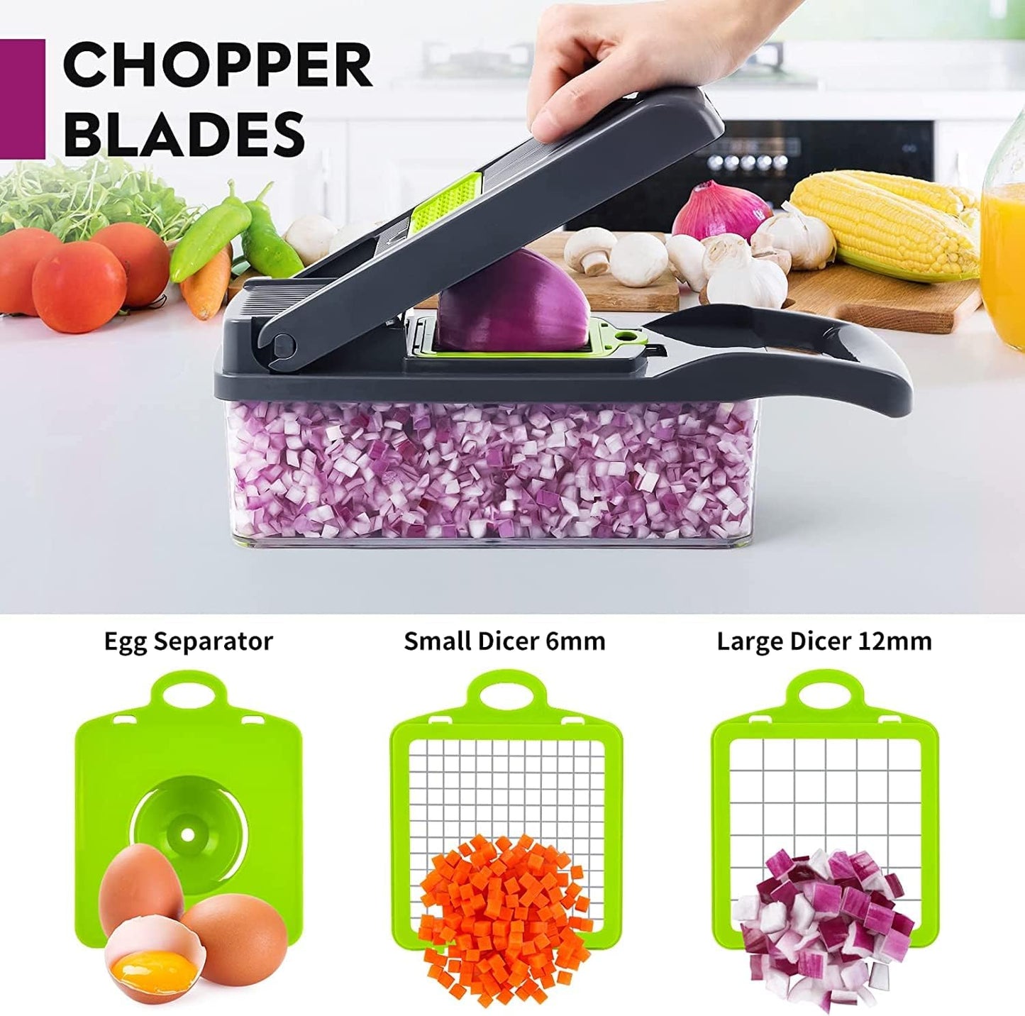 Vegetable Choper-16 in 1 Vegetable cutter