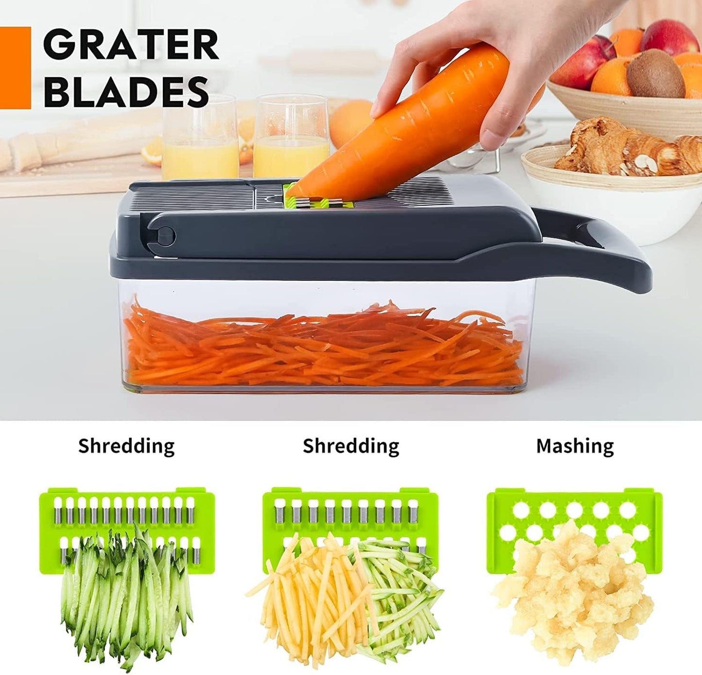 Vegetable Choper-16 in 1 Vegetable cutter